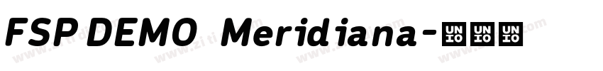 FSP DEMO   Meridiana字体转换